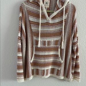 Rip Curl Cream and Brown Sweater